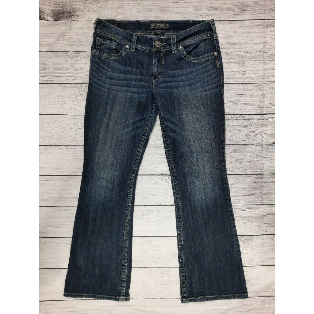 M3 Silver Suki Boot Cut Dark Denim Jeans 32